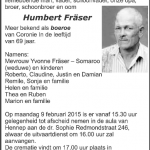 Humbert Fraser - 1946-2015