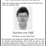 Mariane van Dijk - DWTonline.com 1955-2015